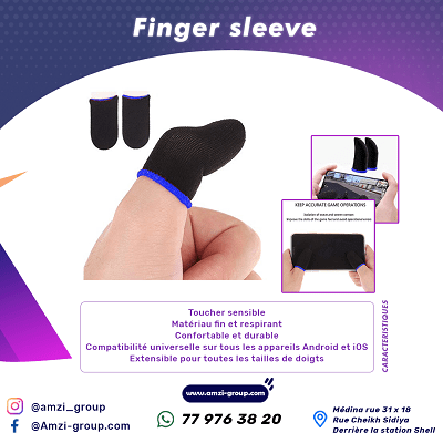 Olakin Mobile Game Sleeve Finger[4 Pièces], Contrôleurs de Manchons de Jeu Mobiles, Anti-Transpiration Respirant Finger Manches Écran Tactile Tir et Visée Sensibles pour Jeux de Téléphones