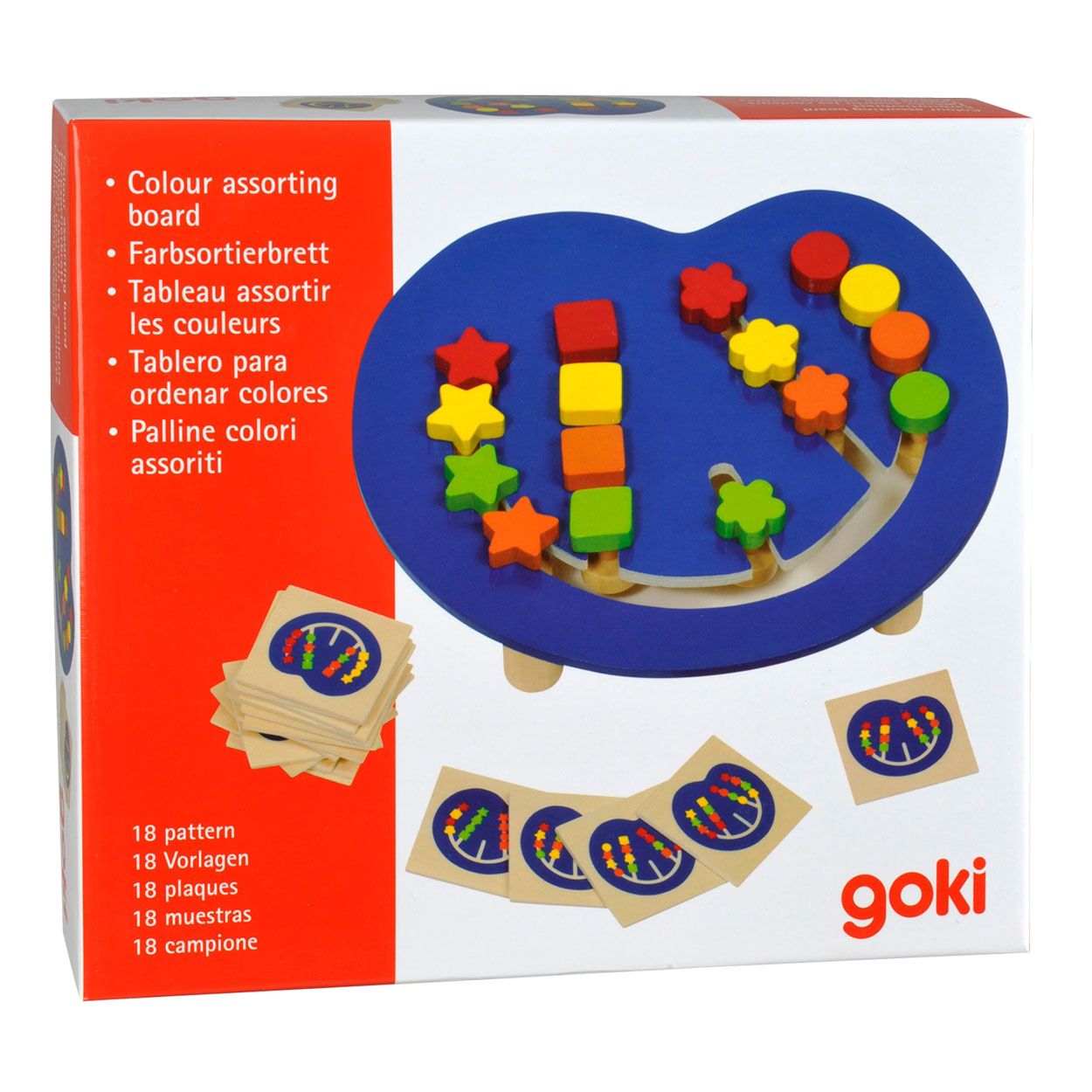 Puzzle En Bois Formes & Couleurs - Jeu éducatif Motricité Fine Pour Enfant 2-4 Ans | Planche De Tri Géométrique