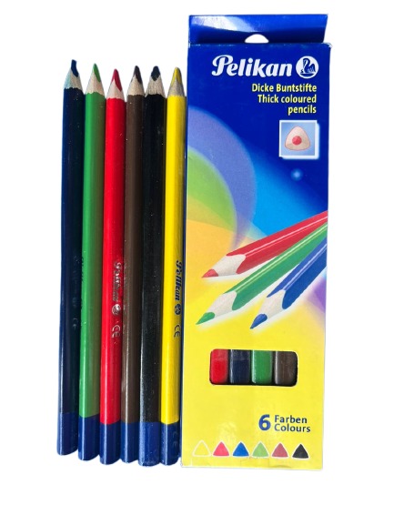 Sharpener, set de 6 crayons de couleur non vernis