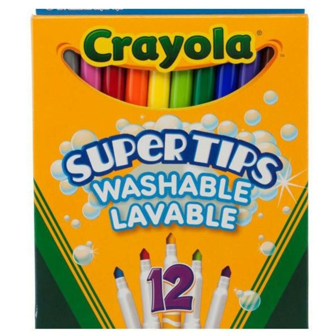 Crayola   Marqueur 56 7912 0 051   Large Pointe De Marqueur   Lavable   Ink Noir   Coloration, Art   12  Bo%c3%aete